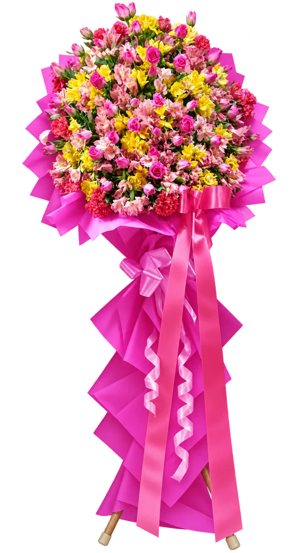 Grand Opening Flower Stand — roses, chrysanthemums