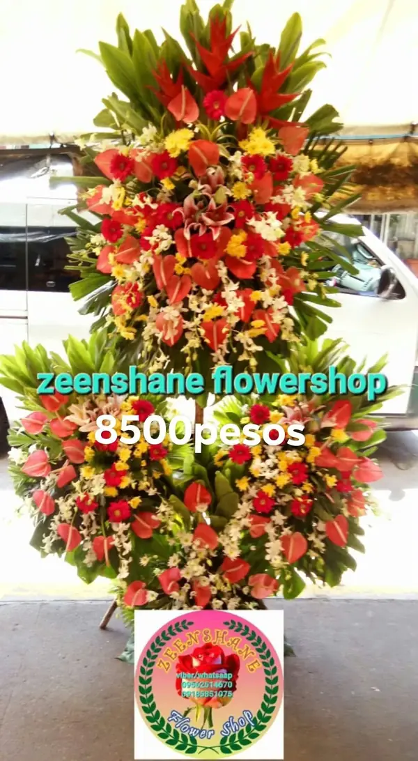 Store Opening Arrangement OP-28 — anthuriums, gerberas, lilies, orchids