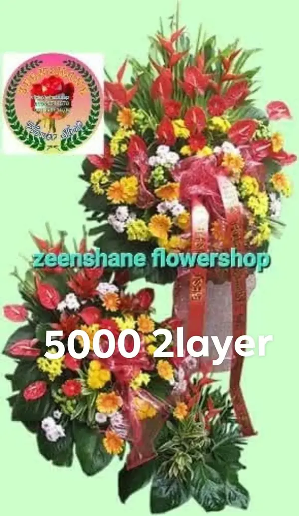 Store Opening Arrangement OP-18 — anthuriums, heliconia, chrysanthemums