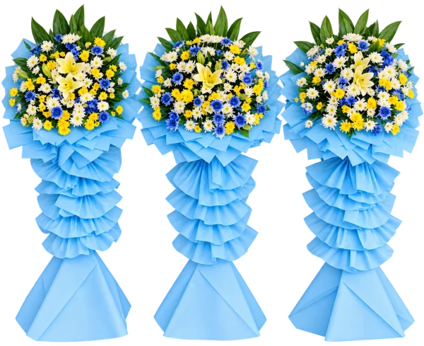 Store Opening Arrangement OP-05 — chrysanthemums, roses