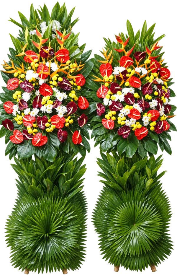 Store Opening Arrangement OP-17 — anthuriums, chrysanthemums